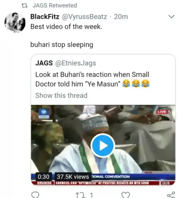 See Buhari’s Reaction When Small Doctor Told Him 
